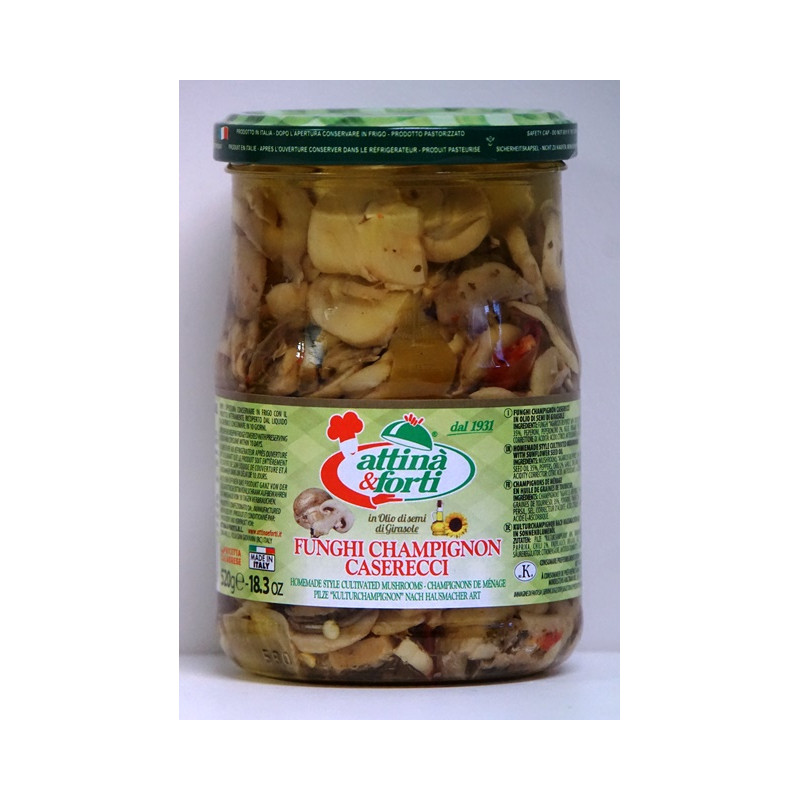 CHAMPIGNON CASARECCI HUILE 520G.