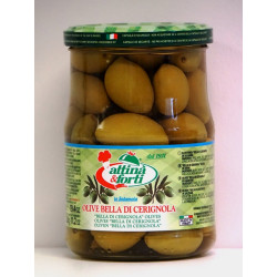 OLIVES VERTES CERIGNOLA 550G