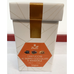 CANTUCCINI DOUBLE CHOCO/AMANDES 500G BOX PRATOBELLI