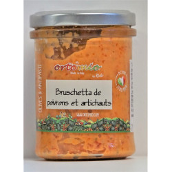 BRUSCHETTA POIVRONS ARTICHAUT 180G