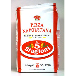 FARINE PIZZA 00 NAPOLETANA 1KG 5 STAGIONI