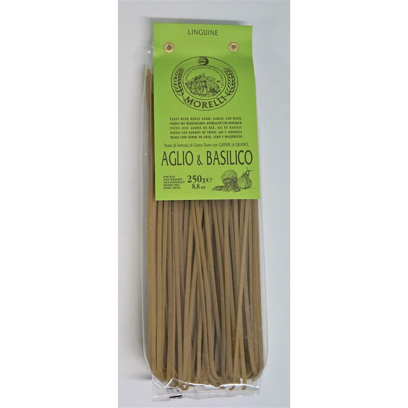 LINGUINE  AIL/BASILIC 250G MORELLI