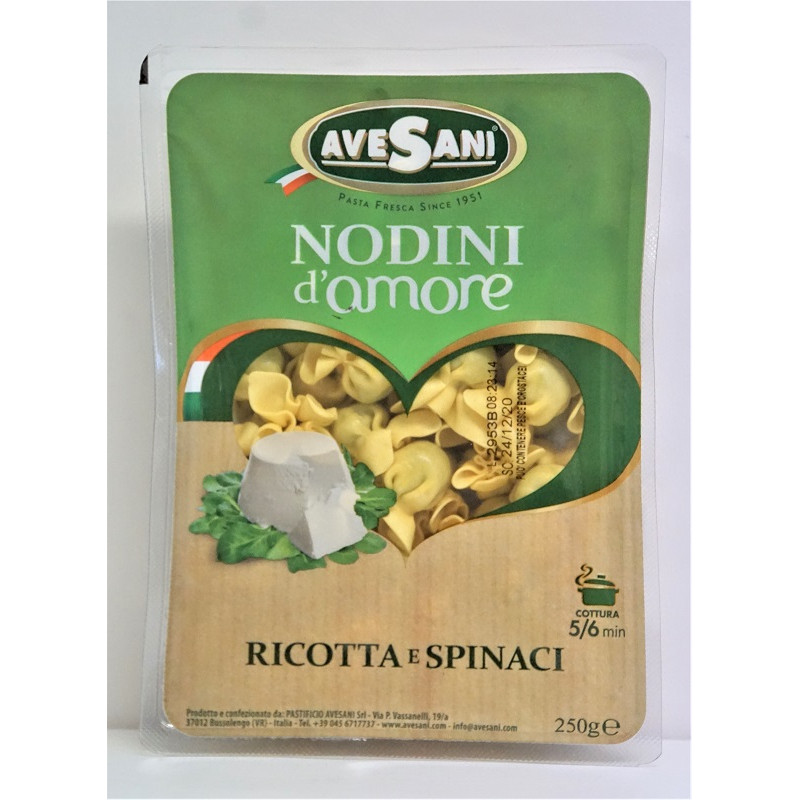 NODINI D'AMORE RICOTTE EPINARDS 250G