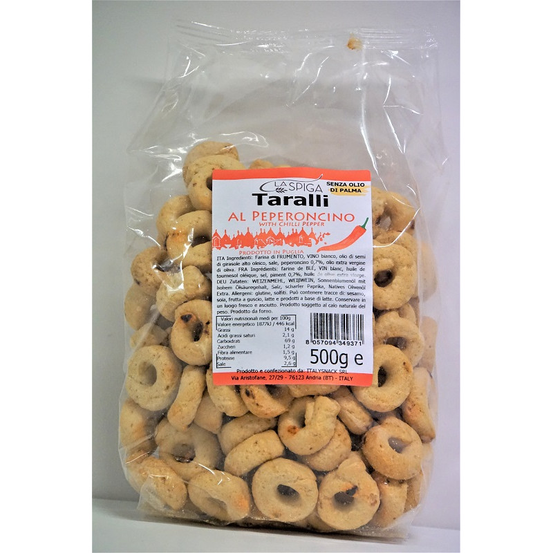 TARALLI PIMENT 500G