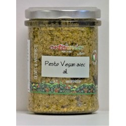 PESTO VEGAN A L'AIL 180G ORTOMIO