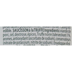 SALAME AROME TRUFFE ETE 1% 125G   NEGRINI