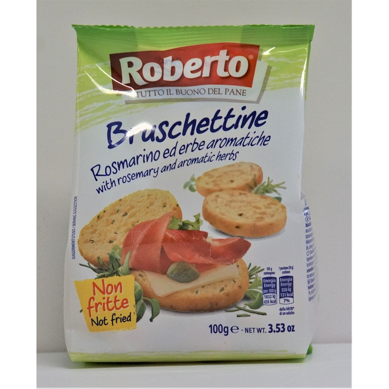 BRUSCHETTINE ROMARIN/HERBES AROMATIQUES 100G