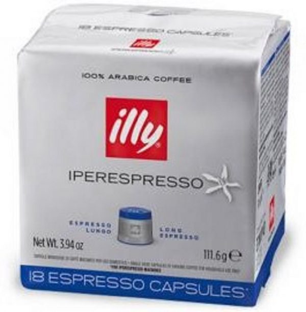 CAPSULES IPERESPRESSO LUNGO BLEU x18 ILLY / 6