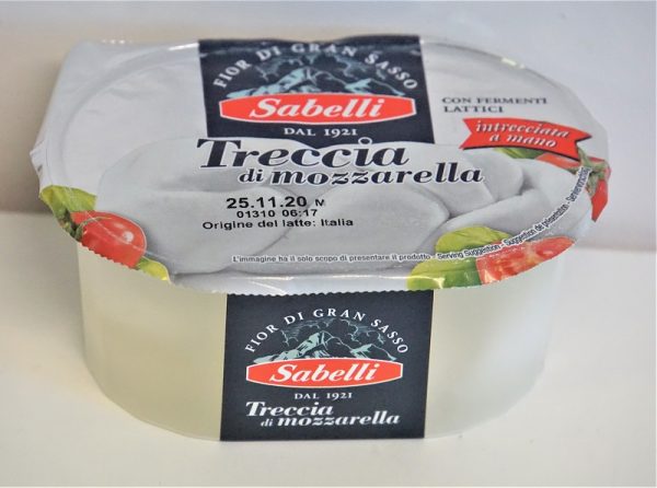 TRESSES MOZZARELLA 180Gx8 - SABELLI 17% MG.