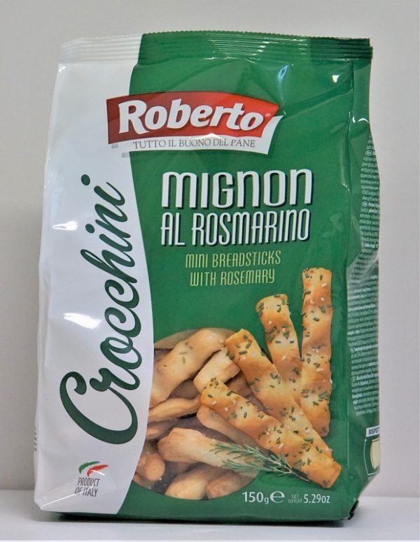 GRISSINI CROCCHINI MIGNON ROMARIN 150G/10 ROBERTO