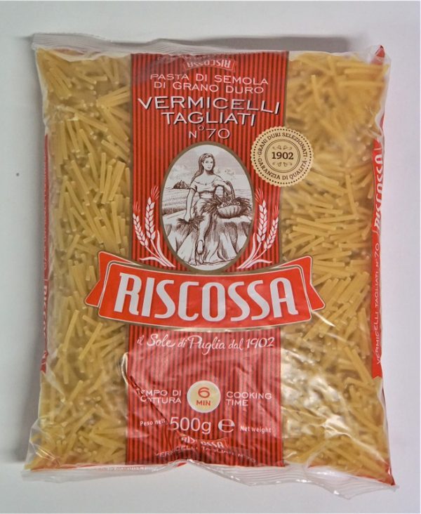 VERMICELLI TAGLIATI RISCOSSA 500G/24