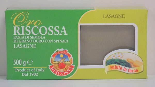 LASAGNE AUX EPINARDS 500G/12
