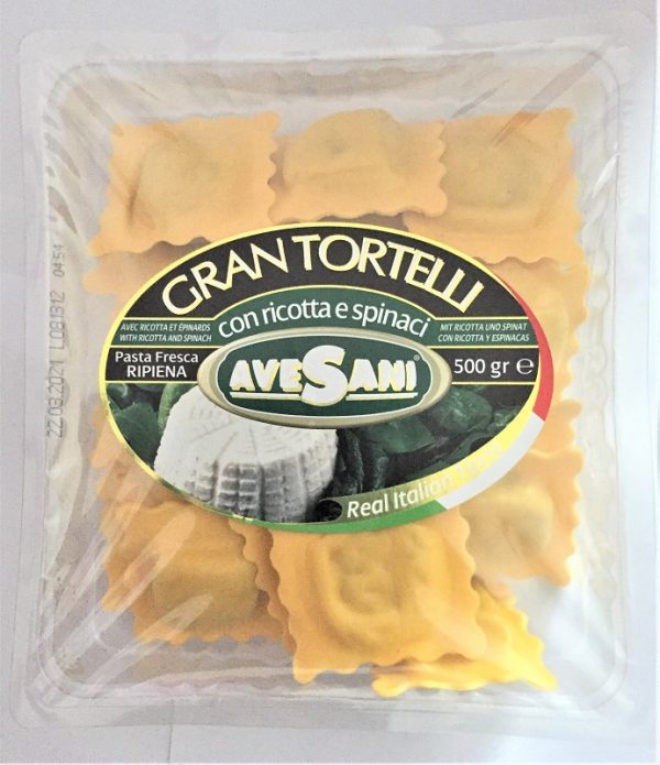 GRANTORTELLI RICOTTA EPINARDS 500G/6 AVESANI